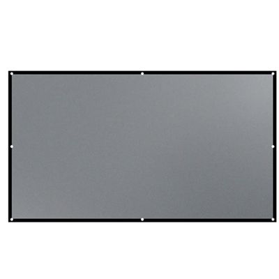Folding Projector Curtain Polyester Soft Simple Movie Home Outdoor Anti-Light(120 inch)