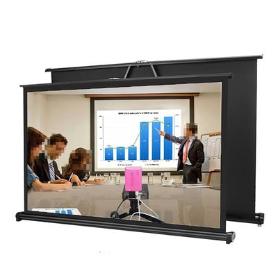 50 Inch 16:9 Portable Tabletop Projection Screen Matte White Foldable Table Projector for Business Travel Cinema