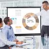 50 Inch 16:9 Portable Tabletop Projection Screen Matte White Foldable Table Projector for Business Travel Cinema view 4