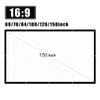 150 Inch 16:9 Portable Projector Screen Foldable Projection White for Wall Mounted Home Theater Bar Travel(100 inch) view 2