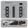 NOTMBESTM Universal Laptop Wall Mount or Under Desk Mount Holder, Fit for MacBook, Keyboard, Surface, Router, Modems and More Small Devices Up to 40mm/1.57in Thick, Fixed by Screw or Adhesive (Black) view 2
