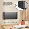 NOTMBESTM Universal Laptop Wall Mount or Under Desk Mount Holder, Fit for MacBook, Keyboard, Surface, Router, Modems and More Small Devices Up to 40mm/1.57in Thick, Fixed by Screw or Adhesive (Black) view 3