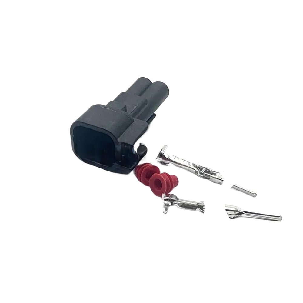 2/5 Set 2 Pin Compatible With Car Cable Female Male Waterproof Electrical Connector 7283-5967-30(Colorless -2ets)