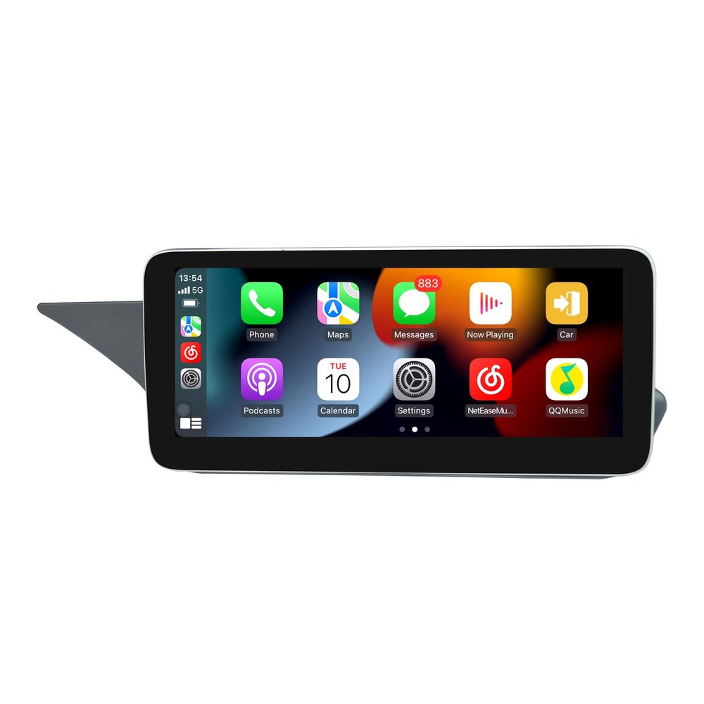 12.3" Linux Touch Screen Upgrade for Mercedes E-Class NTG 4.0 C207 A207 W207  Wireless CarPlay, Android Auto, Full Screen Mirroring, Vehicle Camera Support, Aftermarket Upgrade