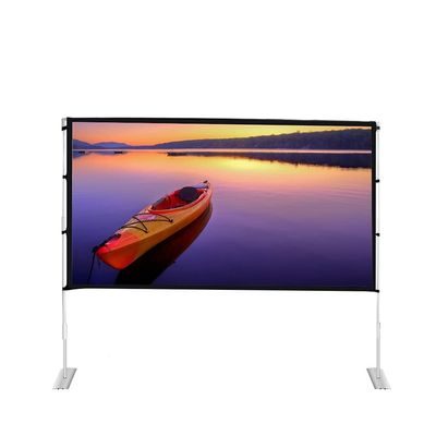 16:9 Projector Simple Portable Folding 84 100 120 Inch Outdoor Home KTV Office 3D Projection Screen(60 inch)