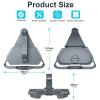 Vvikizy Satellite Mount, Aluminum Alloy Car Roof Mount for Mini Dish with 0.47-1.89in Pole Diameter Range, Reinforced Screws for Stability view 2
