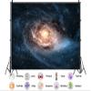 10X7ft Fabric Fantastic Nebula Backdrop Starry Sky Universe Galaxy Deep Space Mysterious Outer Space Background as Video Call Background Bedroom Home Decor view 2