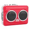 PUSOKEI Cassette Tape Player, Portable Cassette to Digital Converter, Built in Speaker, Walk Man Player, USB Cassette to MP3 Converter with 3.5mm Headphone Jack & Earphones (Red) view 1