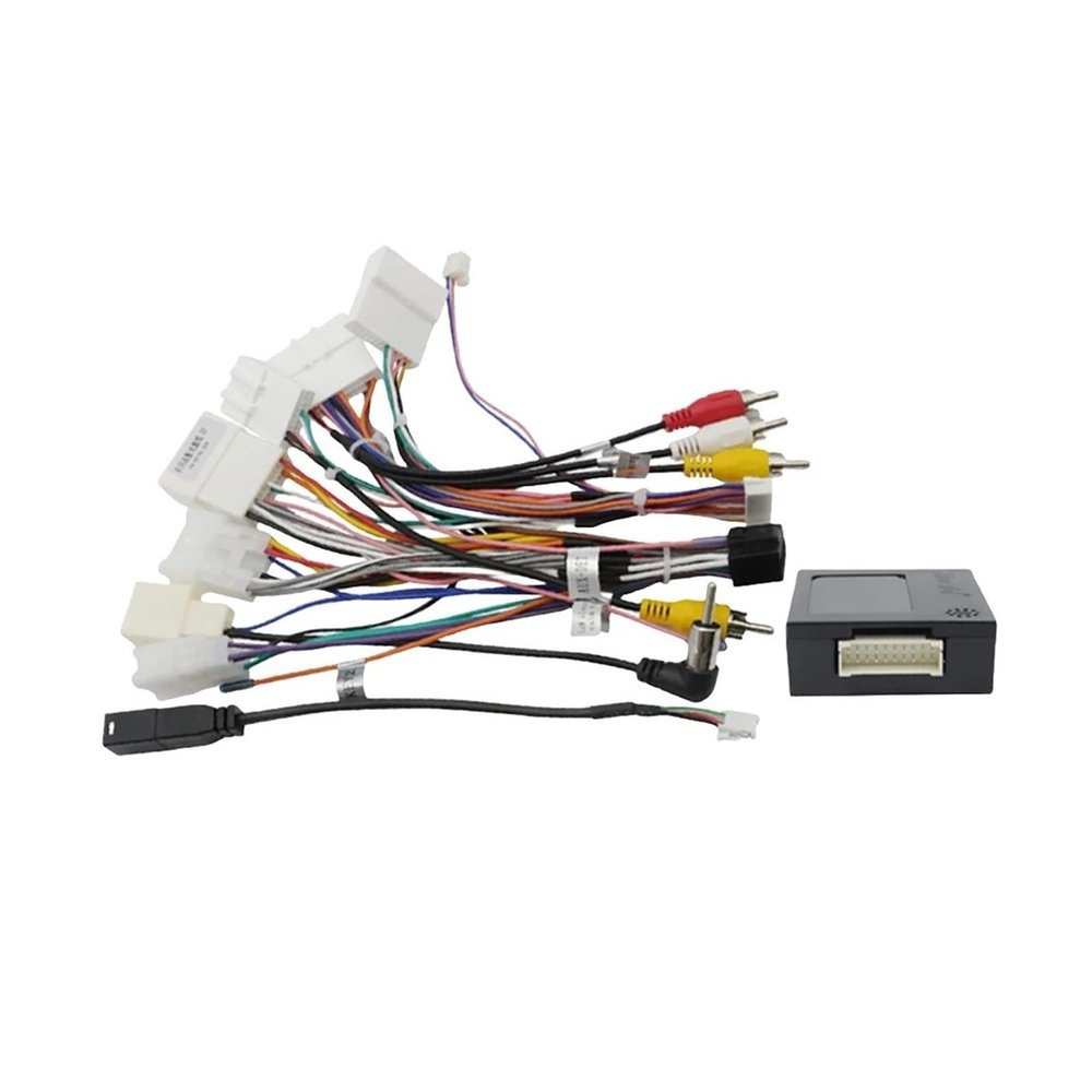Car Stereo Audio Power Wiring Harness Wired Harness Adapter Canbus Box Cable Radio Cable Wire Adapter Compatible with Toyta Most Vehicles