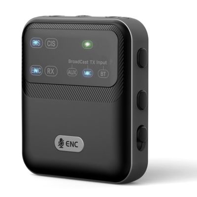 Tangxi Bluetooth 6.0 Receiver and Transmitter, Wireless Audio Receiver & Transmitter with Broadcast TX/RX Function, Aux/Mic/BT Input, Clip On Wireless Adapter for TV, Car