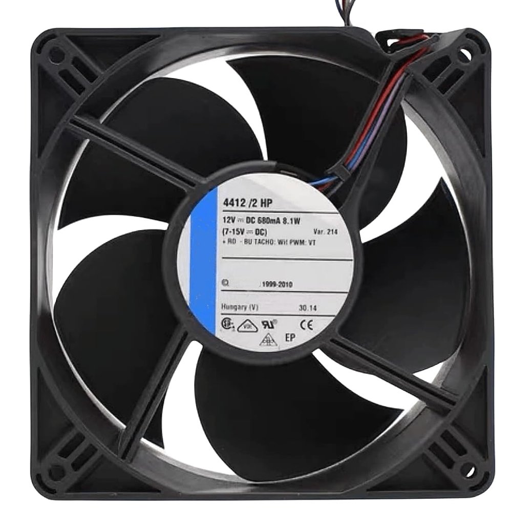 4412/2HP 12VDC 0.68A 4.72in4.72in1.5in 4-Wire Axial Cooling Fan
