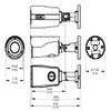 Pelco IBE539-1ER 5MP IR WDR 3DNR Night Vision Outdoor Network H.265 PoE Bullet Camera with 4-9mm Varifocal Lens view 2