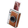 FUJIFILM INSTAX MINI EVO Hybrid Instant Camera (Brown) Bundle with Fuji Instax-Mini-Instant Film Value Pack (40 Sheets) + 32GB Memory Card + Carrying Case + Photo Album 64 Pockets + Cleaning Cloth view 4