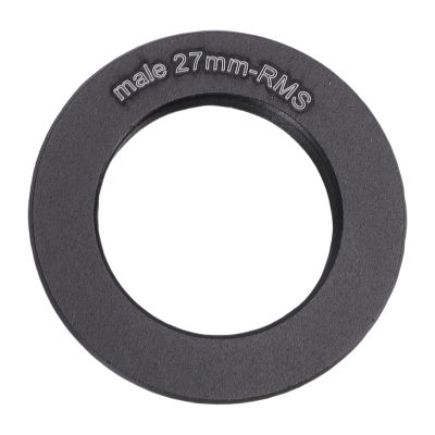 Jectse Microscope Objective Lens Adapter, RMS Thread Aluminum Alloy Adapter for Microscope Objectives, with Smooth Rotation and Secure Attachment for Laboratory Researchers (27mm)
