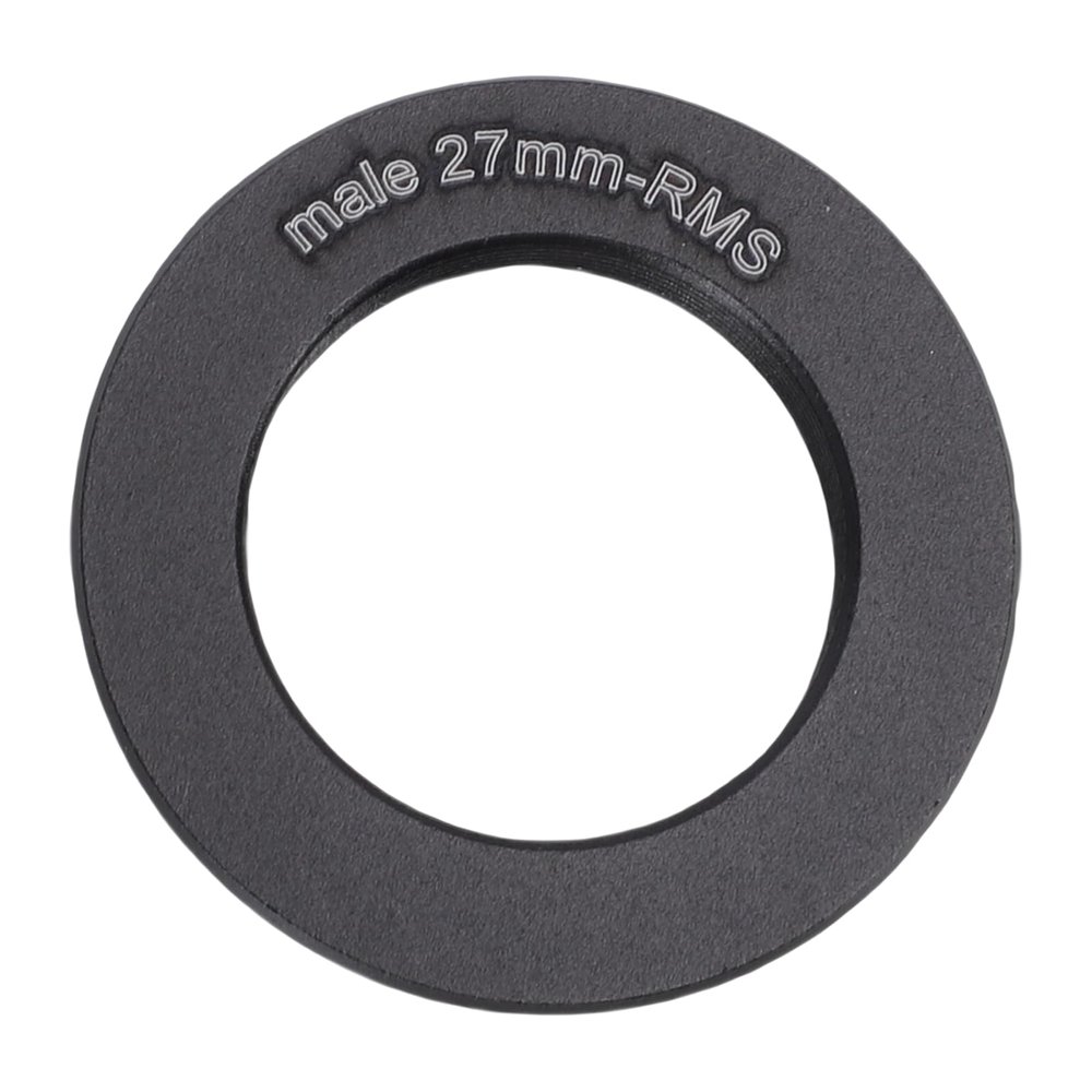 Jectse Microscope Objective Lens Adapter, RMS Thread Aluminum Alloy Adapter for Microscope Objectives, with Smooth Rotation and Secure Attachment for Laboratory Researchers (27mm)