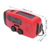 Garosa Emergency Crank Radio 2000mAh Solar Power Bank with LED Flashlight and NOAA Weather Alert for Camping Hiking Outdoor view 3