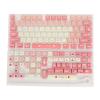 135 Keys PBT Keycaps Set, Mechanical Keyboard Keycaps, XDA Like Height Keycaps with Dye Sublimation, Universal Keycap Set for 61 87 96 98 104 108 Layouts, Cream Strawberry Theme view 1