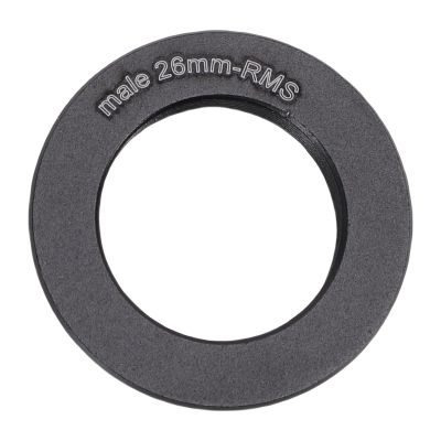 Jectse Microscope Objective Lens Adapter, RMS Thread Aluminum Alloy Adapter for Microscope Objectives, with Smooth Rotation and Secure Attachment for Laboratory Researchers (26mm)