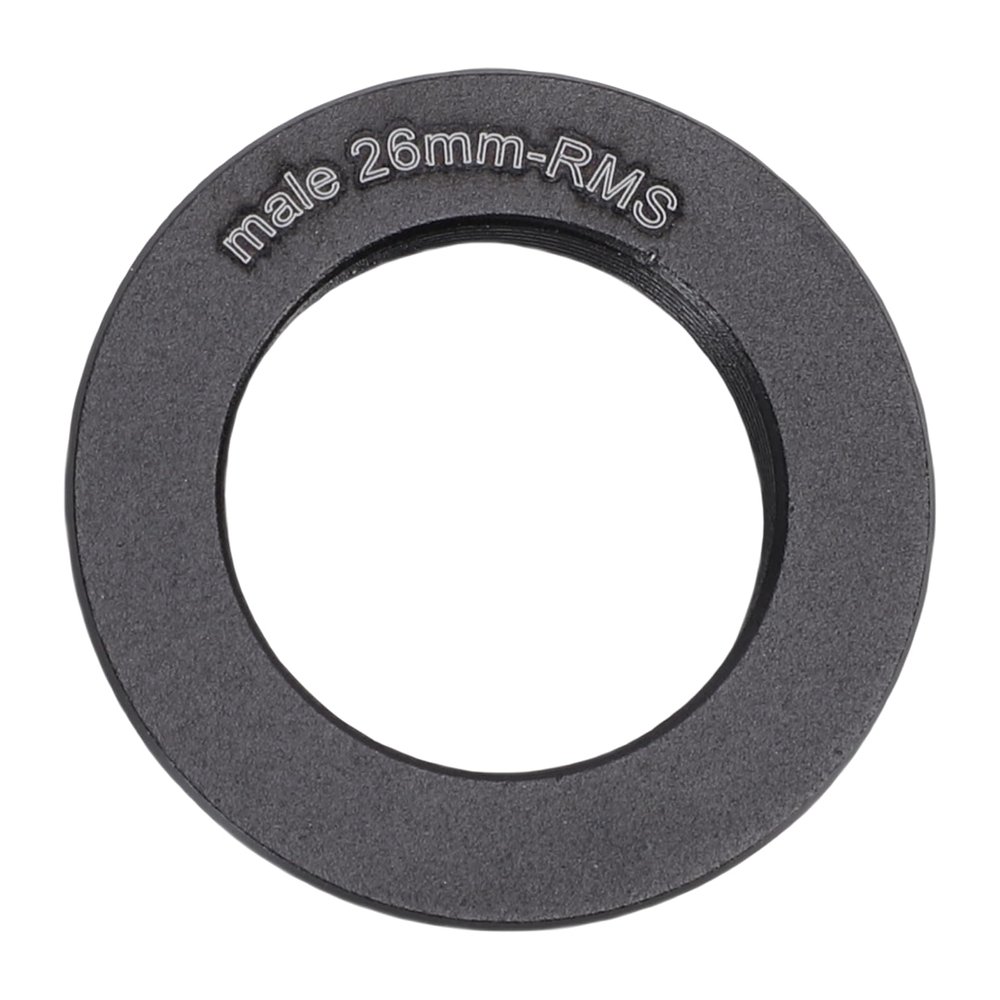 Jectse Microscope Objective Lens Adapter, RMS Thread Aluminum Alloy Adapter for Microscope Objectives, with Smooth Rotation and Secure Attachment for Laboratory Researchers (26mm)