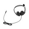 ASHATA 3.5mm Computer Headset with Noise Cancelling Microphone Lightweight Wired Headphone for Business Call Center,ABS Black 1 Pack view 3