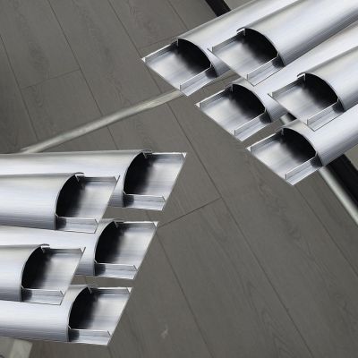 10 15 Pieces Paintable Cable Concealer, Metal Cord Hider Channel for Workshop/Shopping Mall, Aluminum Alloy Cable Trunking Decorative for Protect Cords(10 PCS,L x Outer Width 72IN x 2.2IN)