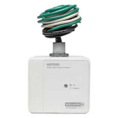 Schneider Electric - HEPD80W - Surge Protection Device, 120/240V ac, 10kA, 1-Phase, 3-Wire, 1 LED Green Normal