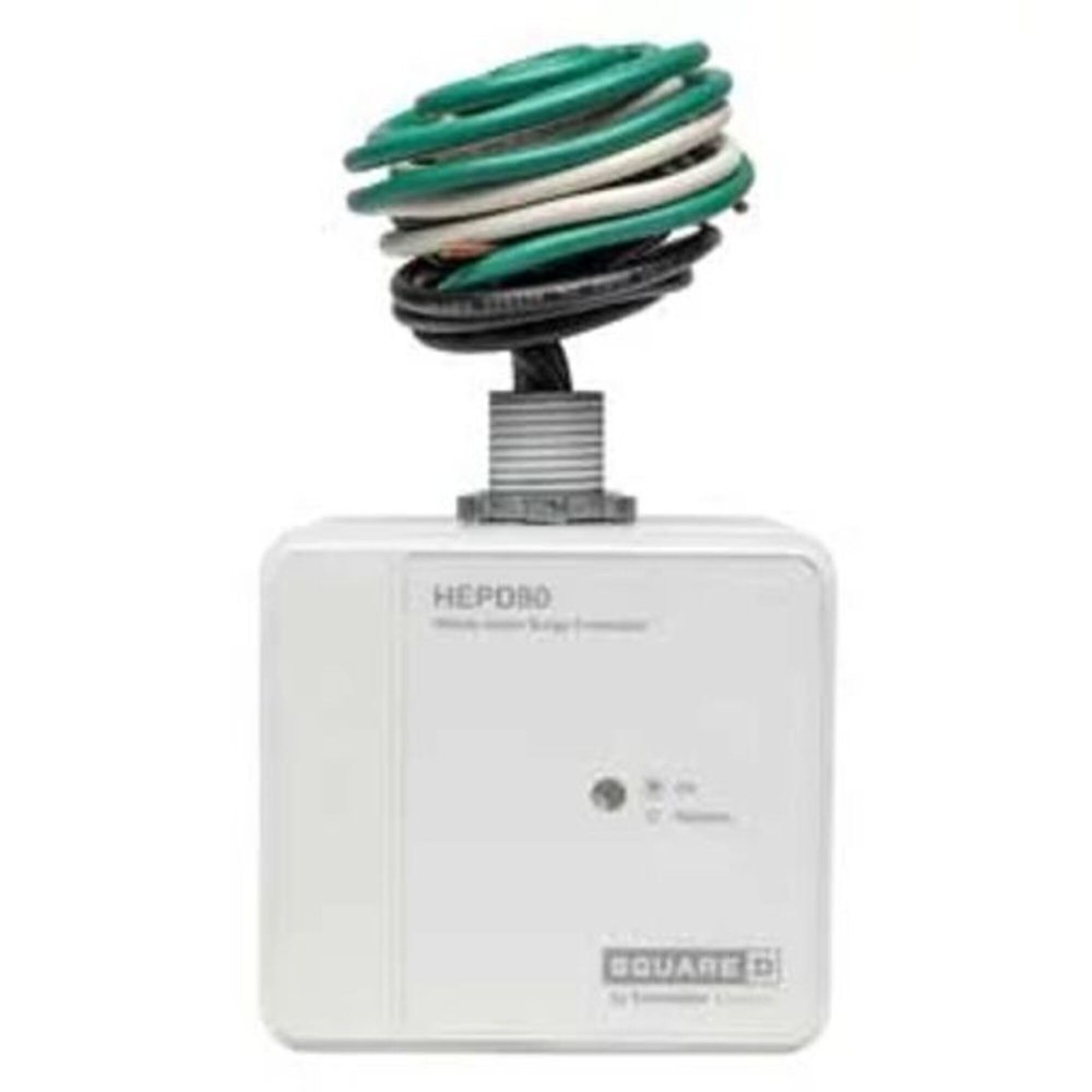 Schneider Electric - HEPD80W - Surge Protection Device, 120/240V ac, 10kA, 1-Phase, 3-Wire, 1 LED Green Normal