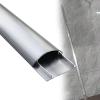 12 24 36 48 60 72 in Length Aluminum Alloy Cable Raceway, Molding Raceway Strips with Cover & Caps, Self Adhesive Floor Cable Protector for Factory/Conference Room(1 PC,L x Outer Width 12IN x 2.2IN) view 1