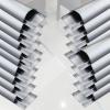 60 72 79 in Length Heavy Duty Cord Hider Floor, Aluminum Alloy Floors Cable Cover for Public/Office/Garage, Cable Management Hide Cords On Ground(20 PCS,L x Outer Width 79IN x 1.6IN) view 1