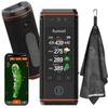 Bushnell Golf Wingman HD GPS Speaker with Color Touchscreen, Audible and Visual Front/Center/Back with Powerful 360 Degree Audio, Hazard Distances. Full Hole View and Signature Series Golf Towel view 1