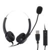 BAODEYOUB 330 Rotation Call Center USB Headset with Microphone, Noise Cancelling USB Headset for Computer Telephone, Dual Speaker Design with Mute Function and Super Long 2.5m Cable view 4