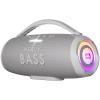 HEAVY BASS Speakers Bluetooth Wireless, 80W Max Loud Portable Speaker with Bass, 20H Playtime, IPX6 Waterproof, Dual Pairing, Gift Ideal for Adults Men Women Teen Boys Girls (Gray, Large) view 1