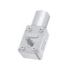 JGY370 Worm Gear Reduction DC Single Short Output Shaft 6mmD Axis with Self-Locking Without Bracket 10RPM_24V view 2