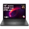 Dell 16 Business Laptop 16" WUXGA Touchscreen AMD 8-core Ryzen 7 250 32GB DDR5 2TB SSD Backlit ExpressCharge WiFi6 for Creator Designer Business Professional Win11 view 1