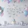 48Pcs 3D Laser Sivery Butterfly Wall Decor 2 Styles 3 Sizes Metallic Laser Butterflies Sequin Centerpieces Iridescent Sticker Removable Party Baby Shower Decoration Wedding for Birthday Cake Cupcake view 3