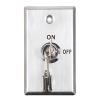 byepica Access Control Systems Compatible, 2 Keys Includes, Steel Cover Stainless, Key Switch Lock Panel Security Black, for Door Mount view 1