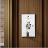 byepica Access Control Systems Compatible, 2 Keys Includes, Steel Cover Stainless, Key Switch Lock Panel Security Black, for Door Mount view 3