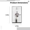 byepica Access Control Systems Compatible, 2 Keys Includes, Steel Cover Stainless, Key Switch Lock Panel Security Black, for Door Mount view 4