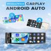 Car Stereo Single Din Wireless Carplay 1 Din Touch Screen Android Auto, Rimoody 6.28 inch Car Radio with Bluetooth 5.2 Mirror Link FM/EQ USB/AUX/TF/SWC Car Audio Receiver with Backup Camera view 2