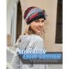 Bluetooth Beanie Hat Headphones for Men Women Fall Soft Wireless Music Slouchy Beanie Sports with Mic (US, Alpha, One Size, B) view 4