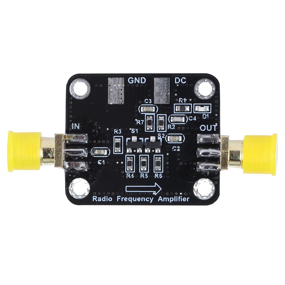 RF Amplifier Module Wideband Power Amplification Board 10KHz 1GHz 10dBm Choke Design for FM Broadcasting Remote Control Receivers