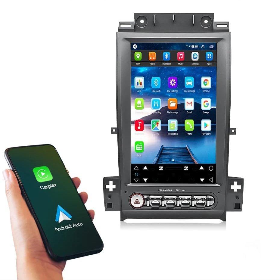 12.8" Carplay Screen for Ford Taurus 2010-2019 Years System, Android Auto Car Stereo Multimedia Car Radio Receiver, 1024 * 768 PX HD (2+32GB)