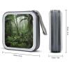 FekiLoot Tropical Rainforest CD Case,Hard Plastic CD Storage,Portable DVD Wallet,Portable DVD, Holder VCD Organizer Wallet,Protective VCD Storage view 2