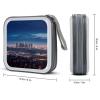 FekiLoot Los Angeles Skyline CD Case,Hard Plastic CD Storage,Portable DVD Wallet,Portable DVD, Holder VCD Organizer Wallet,Protective VCD Storage view 2