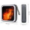 FekiLoot Roaring Flame CD Case,Hard Plastic CD Storage,Portable DVD Wallet,Portable DVD, Holder VCD Organizer Wallet,Protective VCD Storage view 2