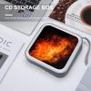 FekiLoot Roaring Flame CD Case,Hard Plastic CD Storage,Portable DVD Wallet,Portable DVD, Holder VCD Organizer Wallet,Protective VCD Storage view 4