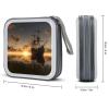 FekiLoot Ship in The Lake Sunset CD Case,Hard Plastic CD Storage,Portable DVD Wallet,Portable DVD, Holder VCD Organizer Wallet,Protective VCD Storage view 2