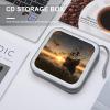 FekiLoot Ship in The Lake Sunset CD Case,Hard Plastic CD Storage,Portable DVD Wallet,Portable DVD, Holder VCD Organizer Wallet,Protective VCD Storage view 4