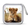 FekiLoot Cute Little Animal Lion CD Case,Hard Plastic CD Storage,Portable DVD Wallet,Portable DVD, Holder VCD Organizer Wallet,Protective VCD Storage view 1