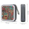 FekiLoot Abstract Monster CD Case,Hard Plastic CD Storage,Portable DVD Wallet,Portable DVD, Holder VCD Organizer Wallet,Protective VCD Storage view 2